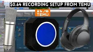 I GOT A $1 STUDIO SETUP OFF TEMU / FREE WAVES STUDIORACK VOCAL PRESET 