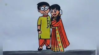 Nobita propose day Shizuka drawing #viralvideo #easydrawing#cartoondrawing #nobitashizukalove