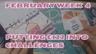 Week 4. February cash stuffing | putting £122 into challanges #cashstuffing #cashstuffinguk