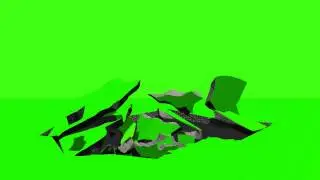 surface shatter - green screen