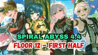 Childe International Spiral Abyss 4.4 1st Half Full star [ Genshin Impact ]
