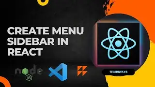 Creating menu sidebar in react | ReactJS | React for beginners | jQuery | Full Stack Development