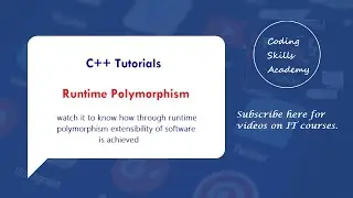 C++ Run Time Polymorphism