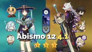 Scaramouche (Wanderer) C1 e Itto C0 - Abismo 12 - 4.1 - Genshin Impact - Spiral Abyss 4.1