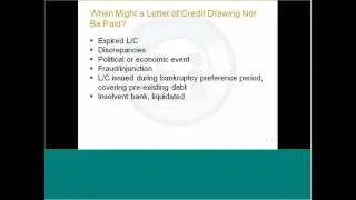 WEBINAR: HOW LETTERS OF CREDIT ARE SUPPOSED TO WORK AND WHY THEY SOMETIMES DON'T @Compliance Key Inc