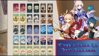 [Genshin TCG] Xingqiu Yoimiya Kokomi deck showcase in nutshell