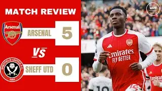 ARSENAL 5-0 SHEFFIELD UNITED REVIEW | Eddie Nketiah Hattrick!!! | Premier League