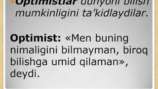 Bilish nazariyasi, yo'nalishlari va asosiy muammolari