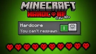 MINECRAFT BEDROCK EDITION: 100 DAYS IN HARDCORE SURVIVAL IS INSANE (day 40+)
