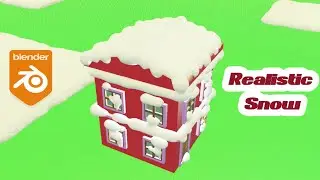 Blender Tutorial Quick and Realistic Snow in Blender! ( Free Add on )