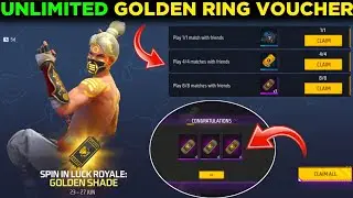 How To Get Unlimited Golden Ring Voucher || Win Golden Shade Event Free Fire 🔥