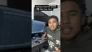 making a sample beat for bryson tiller and blxst