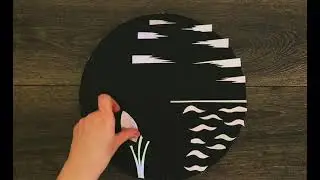 Yin Yang Art Landscape / Acrylic Painting on Canvas / Satisfying and Relaxing