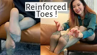 Cute KR Green Korean Pantyhose Reinforced Toes Nylons Stockings Tights Legs Soles Feet Girl Review