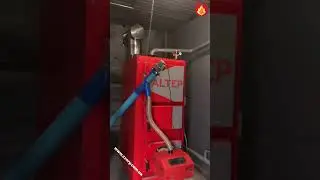 Горелка пеллетная факельная