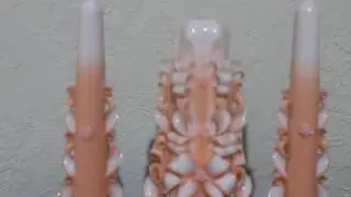 Резные свечи свадебный набор 