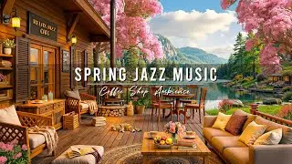 Jazz Relaxing Music at Cozy Spring Porch Ambience for Work, Study 🌸 Smooth Jazz Instrumental Music