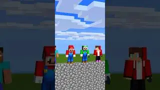 HELP Herobrine MLG Water Bucket Clutch VS MAIZEN VS Mario & Luigi #shorts