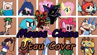 Mouse Chase but Every Turn a Different Character Sings(FNF Mouse Chase Everyone Sing) - [UTAU Cover]