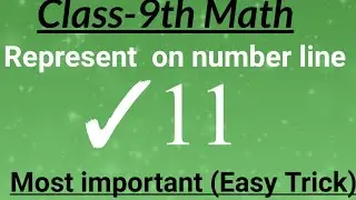 Represent root 11 on number line | Repersent √11 on numner line | locate root 11 on number line