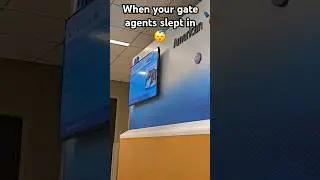 when your gate agents slept in 😴 #funny #travel