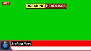 News Green Screen।।Green Screen News Theme।। Breaking News Template