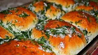 Чесночные пампушки.Очень вкусные булочки с чесноком.