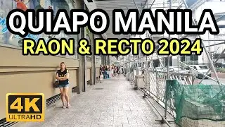 THE FAMOUS ELECTRONIC MARKET in PHILIPPINES | Walking in Raon and Recto Quiapo Manila 2024 [4K] 🇵🇭