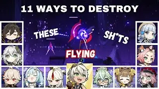 11 ways to Destroy Flying Nirvana Engines || Useful in Nuke Showcases [ Genshin Impact ]