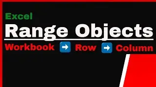 Range Objects in Excel VBA : VBA Range Objects , Range in Excel sheet