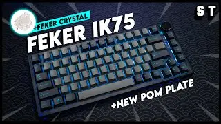 FEKER IK75 75v3 POM Plate Build - Feker Crystal Switches Epbt Sky Dolch | Samuel Tan