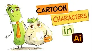 CARTOON CHARACTERS in ADOBE ILLUSTRATOR