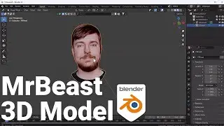 How I have Created @MrBeast 3D Model in Blender || Blender Tutorial
