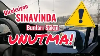 Direksiyon Sınavı Öncesi Bilinmesi Gerekenler- Açıklamayı Okuyunuz