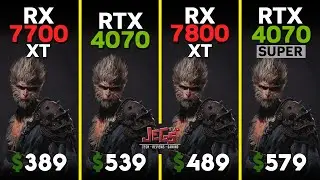 RX 7700 XT RTX 4070 vs RX 7800 XT vs RTX 4070 Super | Ryzen 5 7600 | Tested in 15 games