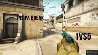 InsPaBreak | Сlutch | 1vs 5 (CS:GO)