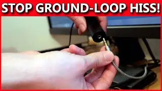 Using a cheap Ground Loop Noise Isolator to remove horrible hissing!