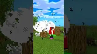 HELP Herobrine Cut Wood with Katana VS MAIZEN VS Monster School (Bones - Imagine Dragons) #shorts