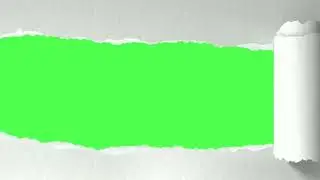 Torn Paper Green Screen 2