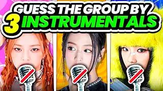 GUESS THE GROUP or IDOL BY 3 INSTRUMENTALS - KPOP QUIZ 2024