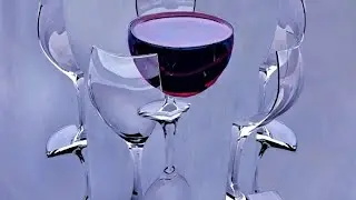 Drawing Wine Glass | Abstract Art |wine 101 |einfach kreativ |vin