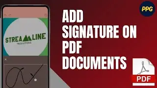 How to add signature on PDF documents ?