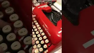 Sharing a message from a 1950s Smith-Corona typewriter for National Typewriter Day (June 23)