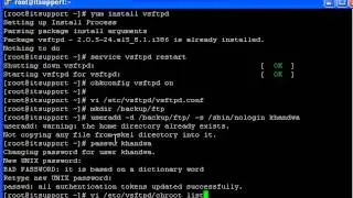step by step authentication based ftp vsftpd server configuration in Linux CentOS 5ftp server