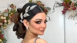evening hairstyle # вечерняя прическа # oqshom soch turmagi