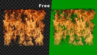 4k Fire Green Screen Stock Footage | MycreativeFx