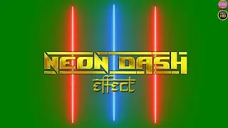 Neon Dash Effect Green Screen+Overlays | 