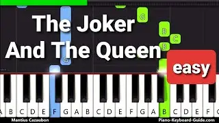 Ed Sheeran ft. Taylor Swift - The Joker And The Queen (Easy Piano Tutorial)