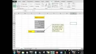 Intermediate Excel  Embed a SUM function within ROUND to show the required number of decimal points