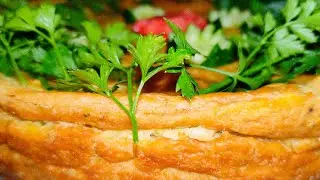 Луковый Пирог - ЭТО НЕРЕАЛЬНО ВКУСНО! Пирог с плавленными сырками. Закусочный пирог